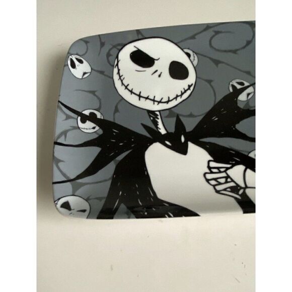 Disney Nightmare Before Christmas Jack Skellington Ceramic Rectangular Tray NEW - Picture 2 of 8